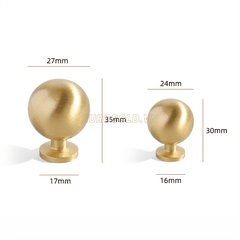 Núm Tủ Tròn Đồng Nguyên Chất BHG68 Eurogold