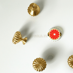 Núm Tủ Tròn Đồng Nguyên Chất BHG72 Eurogold