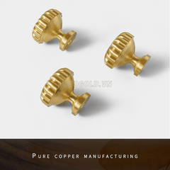 Núm Tủ Tròn Đồng Nguyên Chất BHG72 Eurogold