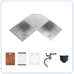 CHẬU RỬA BÁT 2 HỐ NOBINOX LIKEN NL700