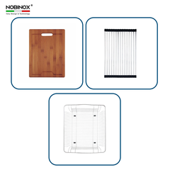 CHẬU RỬA BÁT 2 HỐ NOBINOX LIKEN NL749