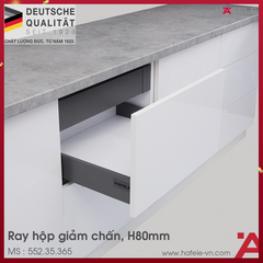Ray Hộp Alto-S Màu Trắng Giảm Chấn H80mm Hafele 552.35.765