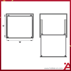 RỔ BÁT ĐĨA CAPPELLA INOX 304 600mm Hafele 549.08.003