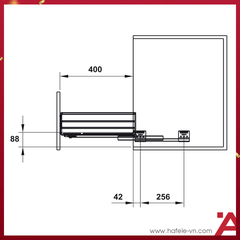 RỔ BÁT ĐĨA CAPPELLA INOX 304 900mm Hafele 549.08.014