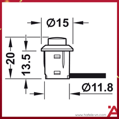 CÔNG TẮC NHẬN BẬT/TẮC HAFELE 833.89.108