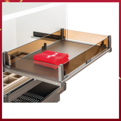 RỔ KÉO BẰNG KÍNH loại 600mm Hafele 807.95.871