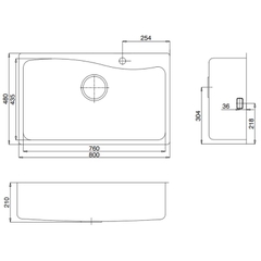 Chậu rửa bát Kluger KF8131FS  S80
