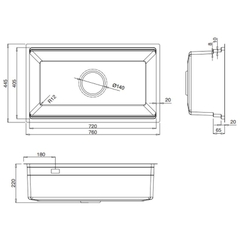 Chậu rửa bát Kluger KWU8161FB – S76 Plus