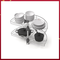 RỔ GÓC MEZZO 180O INOX304 Hafele 548.37.001