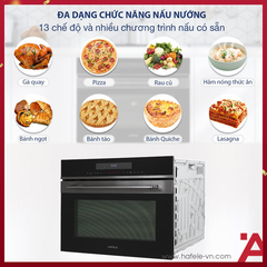 LÒ NƯỚNG KẾT HỢP VI SÓNG ÂM TỦ HAFELE HCO-8T50A 538.01.431