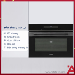 LÒ NƯỚNG KẾT HỢP VI SÓNG ÂM TỦ HAFELE HCO-8T50A 538.01.431