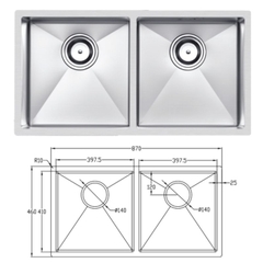 Chậu Rửa Bát Chống Xước INOX 304 EUC28746EB Eurogold