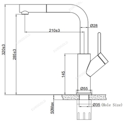 Vòi rửa bát Eurogold EUF120DR