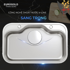 Chậu Rửa Bát Chống Xước 1 Hố INOX 304 EUC88050GE Eurogold