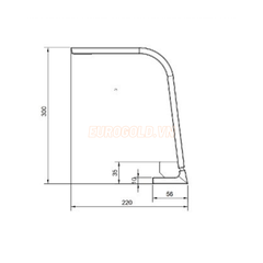 Vòi Nước INOX 304 Phủ PVD Đen EUF626D Eurogold