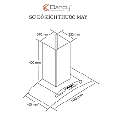 Máy hút khói khử mùi cao cấp Dandy DY-689