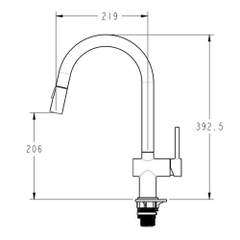 Vòi rửa bát Kluger KLF0021C