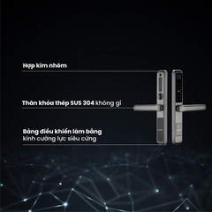Khóa Faster cửa nhôm FS6800 Grey