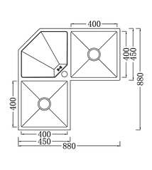 CHẬU RỬA BÁT 2 HỐ NOBINOX LIKEN NL700