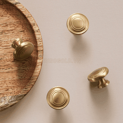 Núm Tủ Tròn Đồng Nguyên Chất BHG52 Eurogold