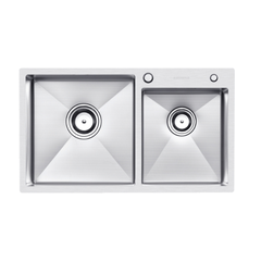 Chậu Rửa Bát Chống Xước 2 Hố Lệch INOX 304 EUC28248GA Eurogold