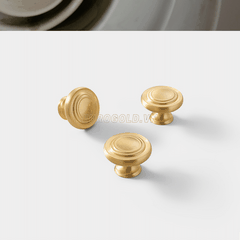 Núm Tủ Tròn Đồng Nguyên Chất BHG52 Eurogold
