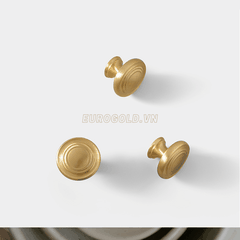 Núm Tủ Tròn Đồng Nguyên Chất BHG52 Eurogold