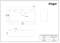 Chậu rửa bát Kluger KW8181FS  S81 Plus