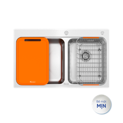 Chậu rửa bát Konox 2 hố lệch R50 Tari 8251TD