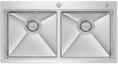 Chậu Rửa Bát Chống Xước 2 Hố INOX 304 EUC28850GA Eurogold