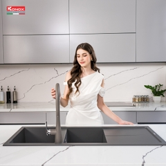 Chậu rửa bát Konox Granite Sink Livello Smart 1160 – Grey