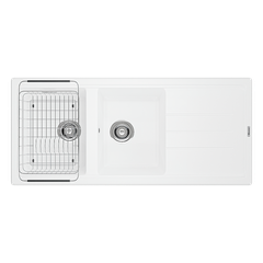 Chậu rửa bát Konox Granite Sink Phoenix 1160 – White Silver