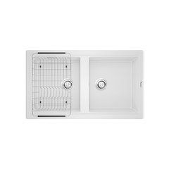 Chậu rửa bát Konox Granite Sink Phoenix 860 – White Silver