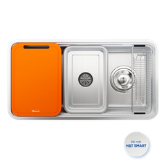 Chậu rửa bát Konox phong cách Nhật chống xước Tari Smart 8847