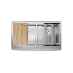 Chậu rửa bát Konox Workstation Sink – Apron Sink KN8751DA Curve