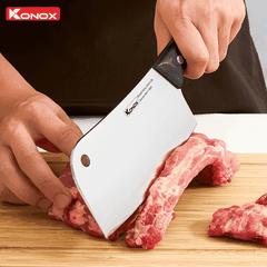 Dao Konox chặt thép Đức Bront 7″ Cleaver