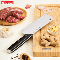 Dao Konox chặt thép Đức Bront 7″ Cleaver