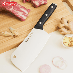 Dao Konox chặt thép Đức Bront 7″ Cleaver