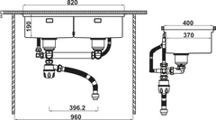 CHẬU KAFF SUS WS R10 HS25-SSN2S-8644 567.94.023