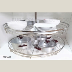 Mâm Xoay INOX Mờ Nan Dẹt EPL360A (EXL36080) Eurogold