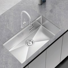 Chậu Rửa Bát Chống Xước 1 Hố Âm INOX 304 Phủ PVD Màu Đen EUC18045GD (EUC18045LD) Eurogold