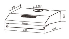 Máy Hút Mùi Mặt INOX Lưới Bọc Nhôm EUH04170 (EHM4170) Eurogold