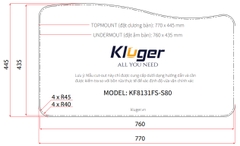 Chậu rửa bát Kluger KF8131FS  S80