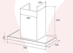 Máy hút mùi chữ T Canzy CZ-H270CT