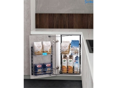 Tủ kho inox 201 tròn 2 tầng Sevilla SV K1-45