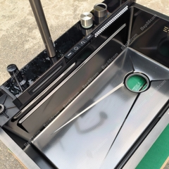 Chậu Rửa bát 5 phím Nano Tổ Ong Piano, Màn Hình Hiển Thị nhiệt độ