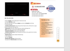 Bếp Từ Sevilla SV-MR85 | Nhập Khẩu Nguyên Chiếc Từ Malaysia
