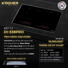Bếp 2 từ Kocher DI 338 Pro