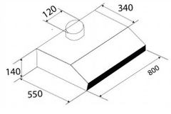 MÁY HÚT MÙI CỔ ĐIỂN KAFF 888I