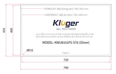 Chậu rửa bát Kluger KWU8161FS  S76 Plus